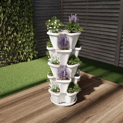 outdoor planters stand for garden